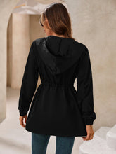 Load image into Gallery viewer, Ivy Lane Outdoor Waterproof Long Sleeve Hooded Windbreaker