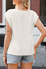 Load image into Gallery viewer, Asymmetrical Neck Short Sleeve Top