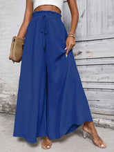 Load image into Gallery viewer, Tied High Waist Wide Leg Pants