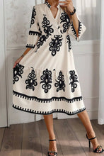 Load image into Gallery viewer, Printed Half Sleeve Knee Length Dress