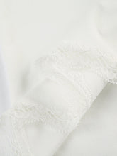 Load image into Gallery viewer, Lace Detail Sweetheart Neck Short Sleeve T-Shirt