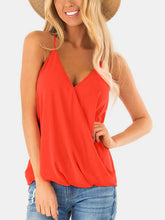 Load image into Gallery viewer, Full Size Surplice Spaghetti Strap Top
