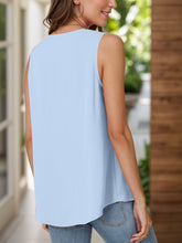 Load image into Gallery viewer, Full Size Ruched V-Neck Tank