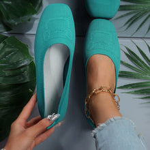 Load image into Gallery viewer, Square Toe Flat Slip-Ons