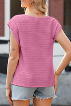 Load image into Gallery viewer, Asymmetrical Neck Short Sleeve Top