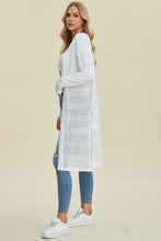 Load image into Gallery viewer, Double Take Full Size Open Front Longline Cardigan
