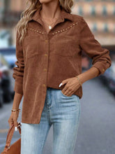 Load image into Gallery viewer, Button Down Long Sleeve Shacket