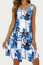 Load image into Gallery viewer, Printed Scoop Neck Wide Strap Mini Dress
