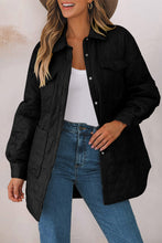 Load image into Gallery viewer, Snap Down Collared Winter Coat