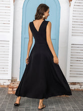 Load image into Gallery viewer, Full Size Slit V-Neck Sleeveless Midi Dress