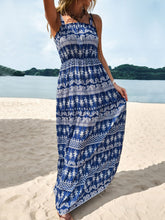Load image into Gallery viewer, Printed Square Neck Sleeveless Maxi Dress