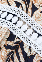 Load image into Gallery viewer, High-Low Printed V-Neck Cap Sleeve Midi Dress