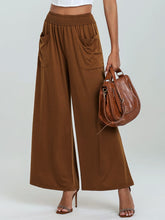 Load image into Gallery viewer, Pocketed Elastic Waist Wide Leg Pants