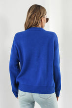 Load image into Gallery viewer, Flower Graphic Drop Shoulder Sweater