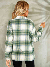 Load image into Gallery viewer, Plaid Button Down Collared Jacket