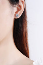 Load image into Gallery viewer, 1 Carat Moissanite Geometric Stud Earrings