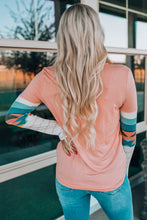 Load image into Gallery viewer, Geometric Round Neck Long Sleeve T-Shirt
