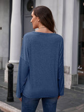 Load image into Gallery viewer, Butterfly Round Neck Dropped Shoulder Blouse