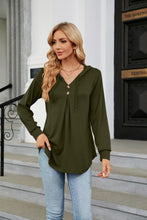 Load image into Gallery viewer, Long Sleeve Hooded Blouse