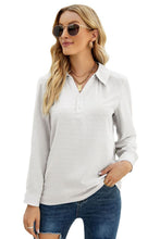 Load image into Gallery viewer, Swiss Dot Johnny Collar Blouse