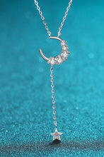 Load image into Gallery viewer, Star & Moon Moissanite Necklace