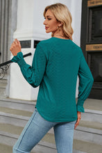 Load image into Gallery viewer, V-Neck Flounce Sleeve Blouse