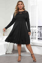 Load image into Gallery viewer, Long Sleeve Cutout Detail Dress