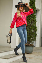 Load image into Gallery viewer, Leopard Round Neck Dropped Shoulder Sweater