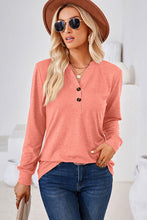 Load image into Gallery viewer, Notched Long Sleeve T-Shirt