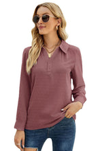 Load image into Gallery viewer, Swiss Dot Johnny Collar Blouse