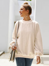 Load image into Gallery viewer, Mock Neck Dropped Shoulder Sweatshirt