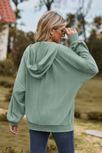 Load image into Gallery viewer, Cable-Knit Long Sleeve Hooded Jacket