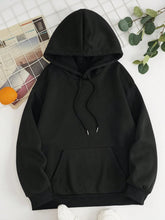 Load image into Gallery viewer, Drawstring Dropped Shoulder Hoodie