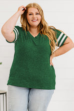 Load image into Gallery viewer, Plus Size Striped V-Neck Tee Shirt