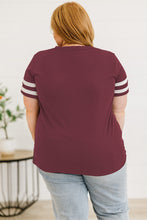 Load image into Gallery viewer, Plus Size Striped V-Neck Tee Shirt