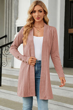 Load image into Gallery viewer, Open Front Long Sleeve Cardigan