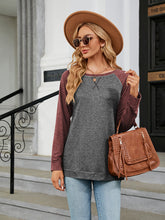Load image into Gallery viewer, Round Neck Raglan Sleeve T-Shirt