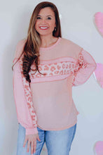Load image into Gallery viewer, Leopard Exposed Seam Blouse