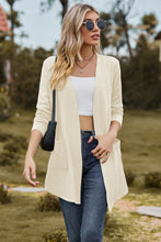 Load image into Gallery viewer, Cable-Knit Long Sleeve Cardigan with Pocket
