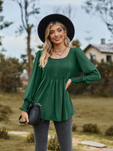 Load image into Gallery viewer, Puff Sleeve Pleated Blouse