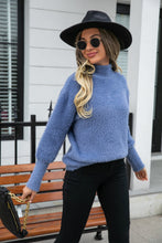 Load image into Gallery viewer, Turtle Neck Long Sleeve Pullover Sweater