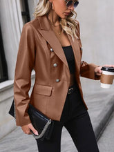 Load image into Gallery viewer, Button Up Collared Neck Blazer