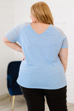 Load image into Gallery viewer, Plus Size V-Neck Raglan Sleeve Tee