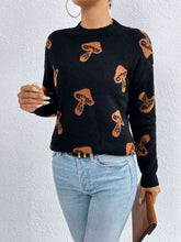 Load image into Gallery viewer, Patterned Drop Shoulder Sweater