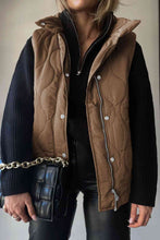 Load image into Gallery viewer, Collared Neck Vest with Pockets