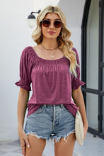 Load image into Gallery viewer, Short Flounce Sleeve Top