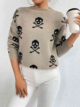 Load image into Gallery viewer, Patterned Drop Shoulder Sweater