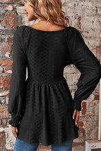 Load image into Gallery viewer, Peplum V-Neck Long Sleeve Blouse
