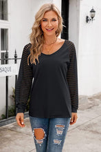 Load image into Gallery viewer, V-Neck Long Raglan Sleeve Top