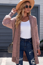 Load image into Gallery viewer, Woven Right Heathered Open Front Longline Cardigan